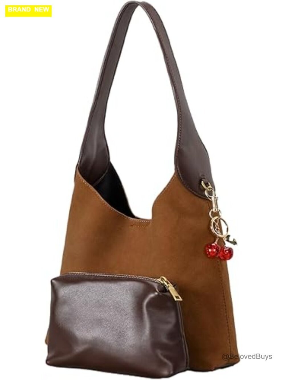 Slouchy Hobo Bag Faux Suede Shoulder Bag Tote Handbag